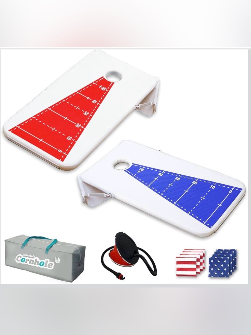 NEW FunWater 4'x2' Inflatable Cornhole Set
